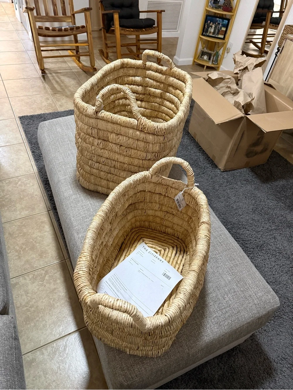 The Citizenry Natural Tan Merapi Storage Basket - Light